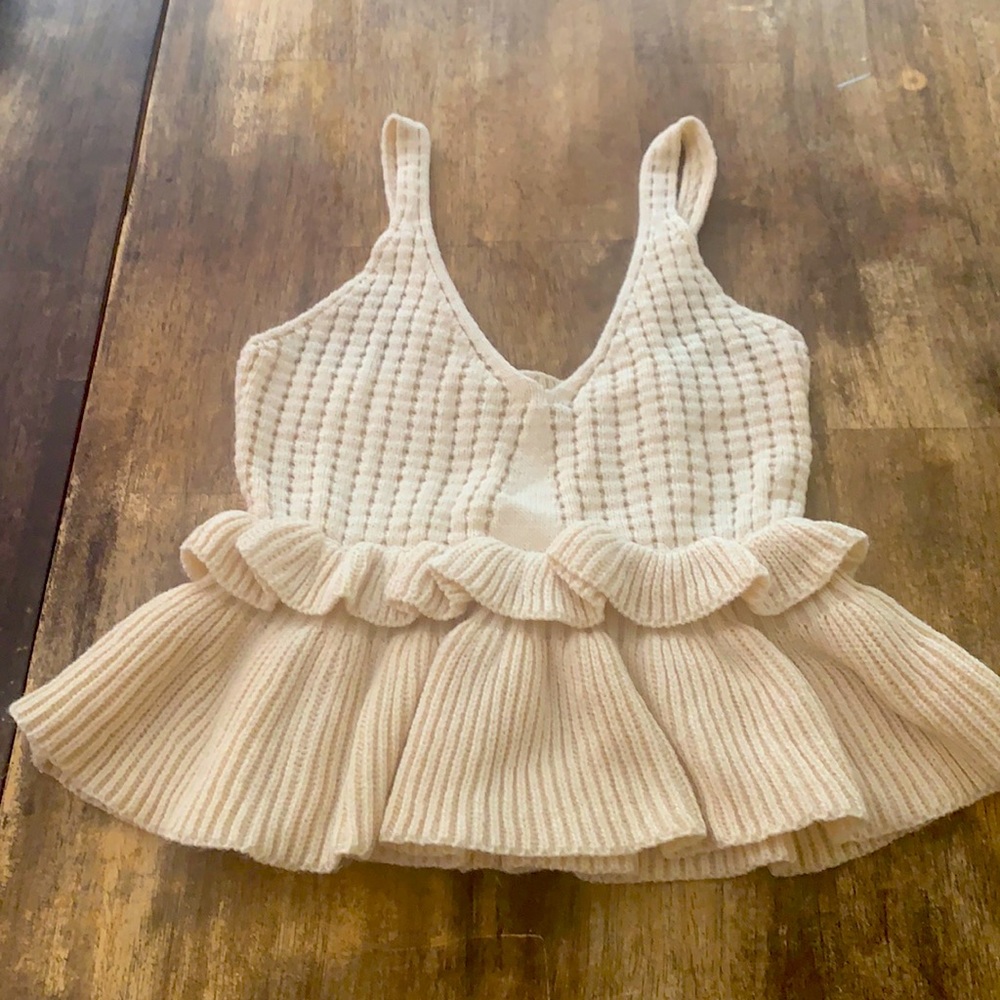 Knit Peplum Tank